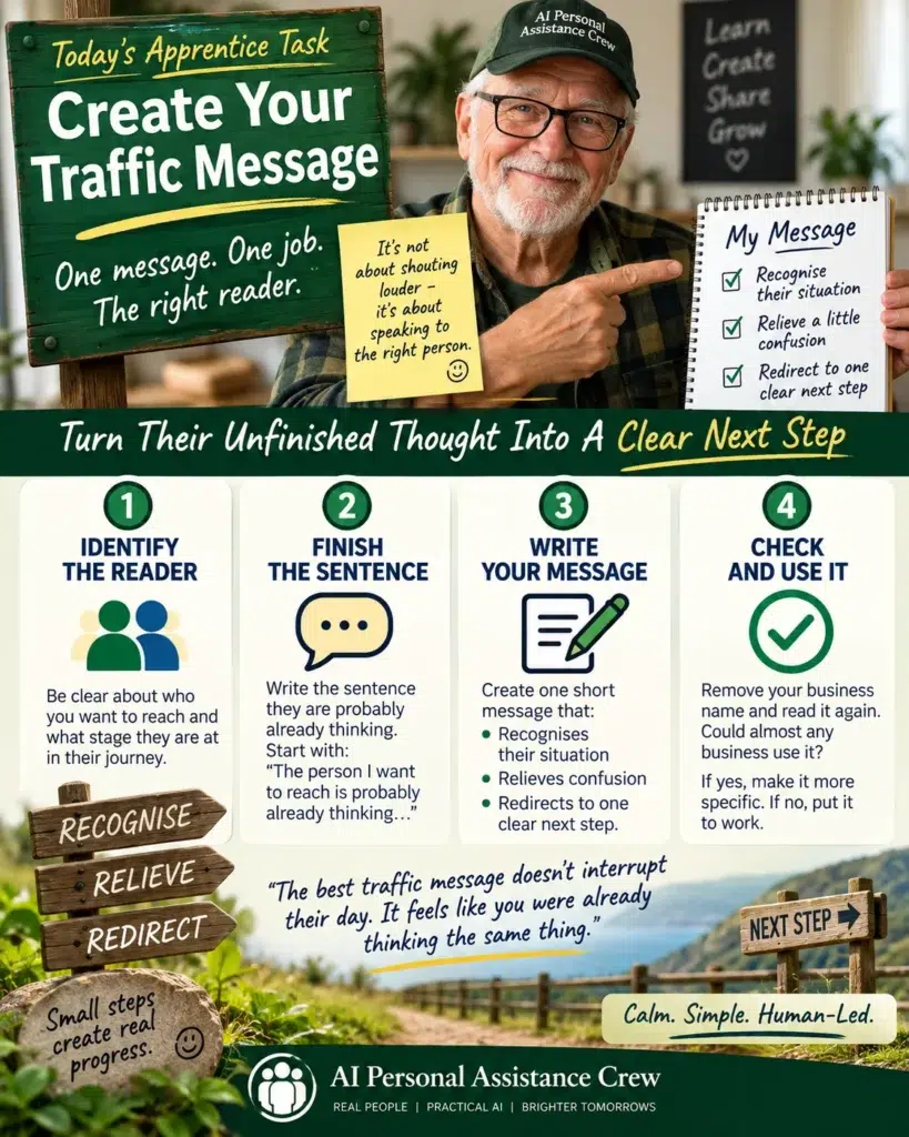 Create Your Traffic Message And Win The Right Attention