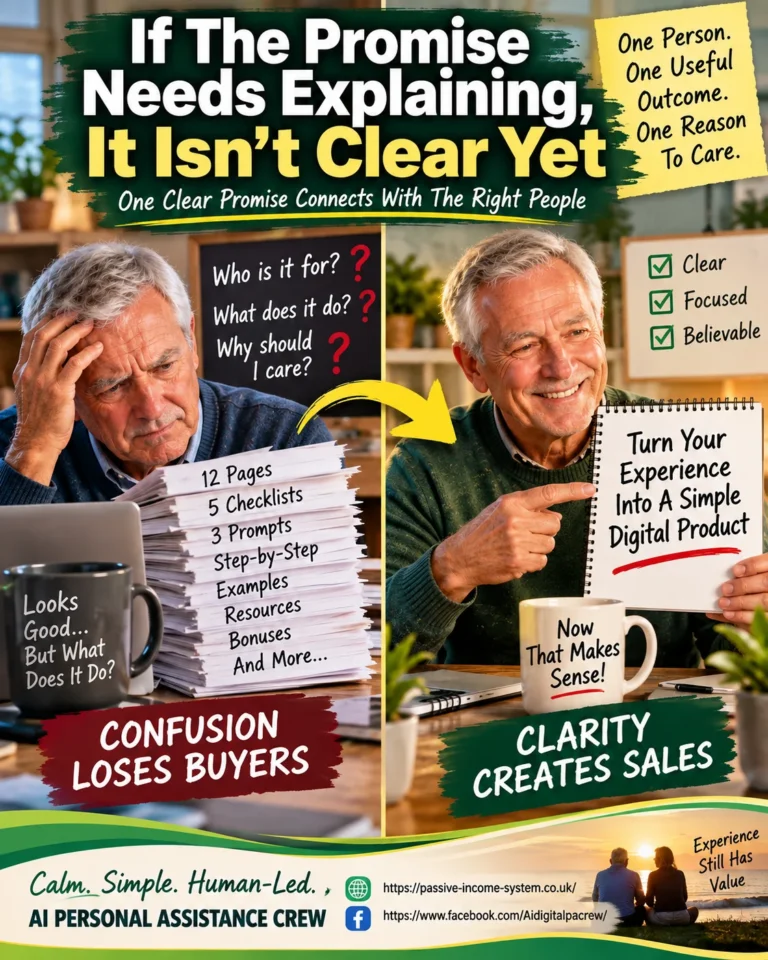 Make Your Promise Clear Before Confusion Costs Your First Sale