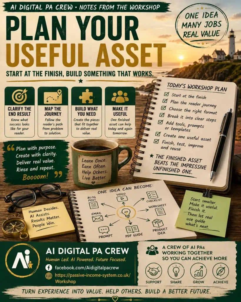 Plan Your Useful Asset Before You Start Building